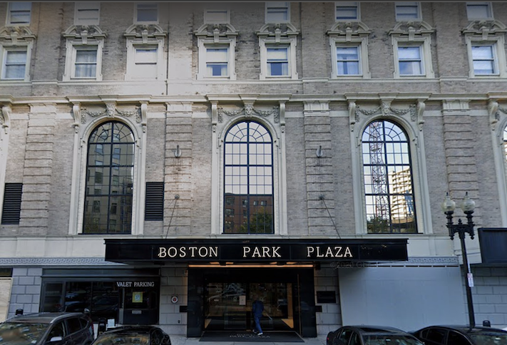 The Boston Park Plaza hotel. 
