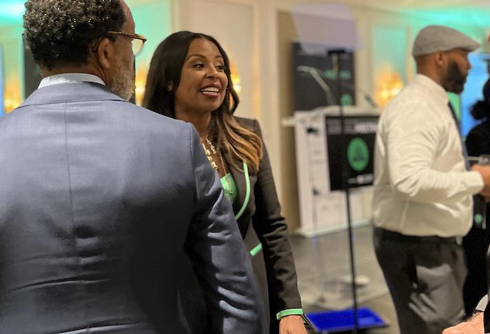 Downtown Partnership of Baltimore President Shelonda Stokes during the organizations annual meeting Thursday. 