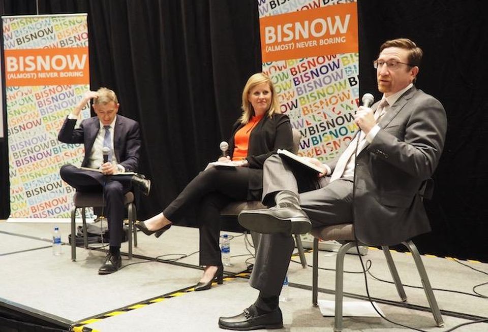 Walker & Dunlop's Brendan Coleman, Freddie Mac's Lauren Garren and Fannie Mae's Charles Ostroff