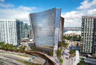 A rendering of Boston Global Investors' 10 World Trade development in the Seaport. 
