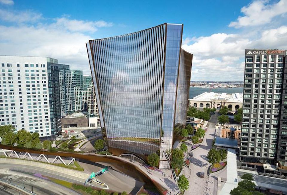 A rendering of Boston Global Investors' 10 World Trade development in the Seaport.