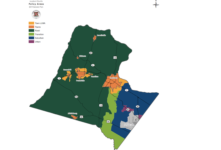 Loudoun County comprehensive plan map