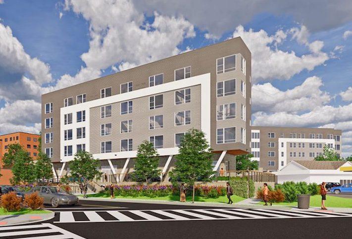 A rendering of the Livingston Place senior affordable housing project in Southeast D.C.