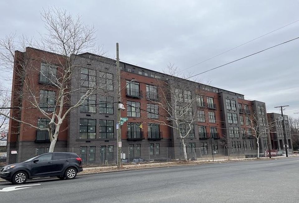 The apartment project at 1400 Montana Ave. NE, scheduled to deliver in May, photographed Feb. 24.