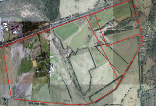 The 88-acre site in Culpeper County that is the subject of a rezoning proposal for data center use.