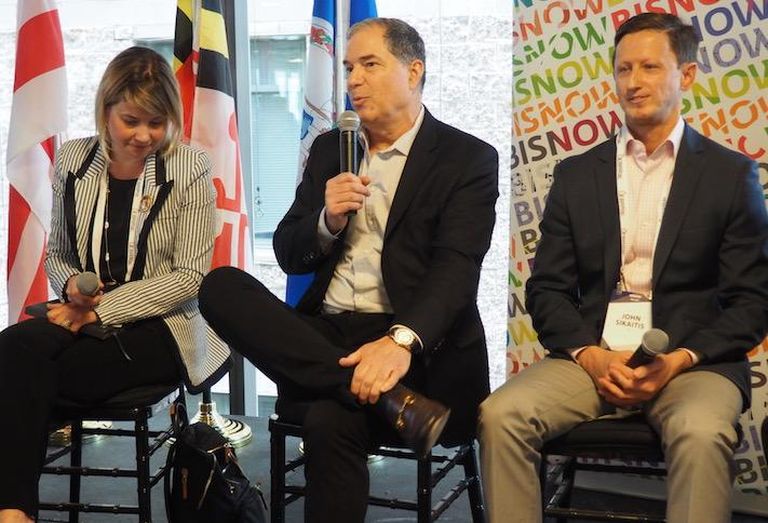 Rockefeller Group's Hilary Allard Goldfarb, Abdo Development's Jim Abdo and JLL's John Sikaitis