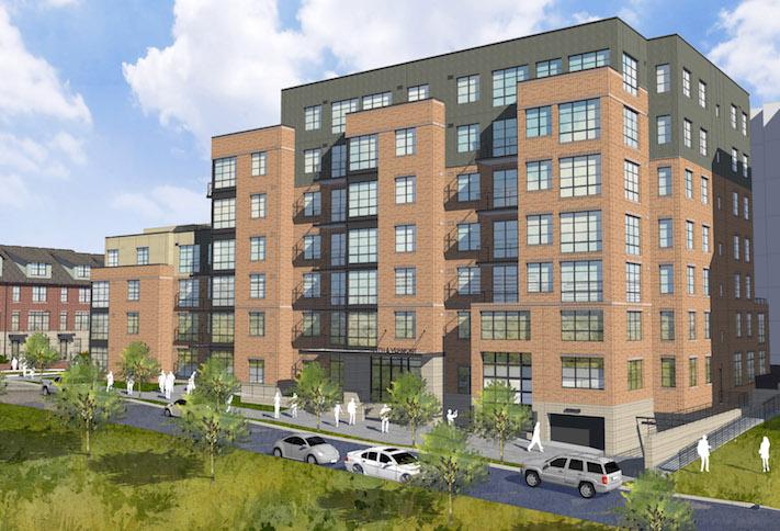 A rendering of Jefferson Apartment Group's project at 1031 N Vermont St. in Ballston. 