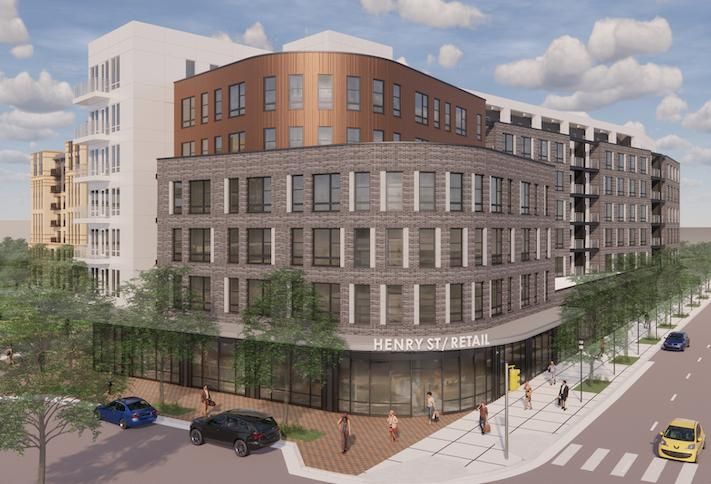 A rendering of NOVO Properties' The Grayson project at 1200 North Henry St. in Alexandria. 