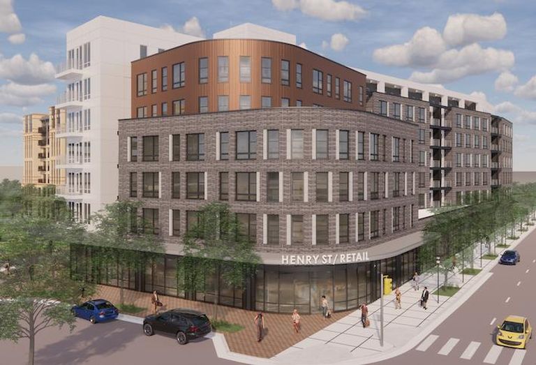A rendering of NOVO Properties' The Grayson project at 1200 North Henry St. in Alexandria. 