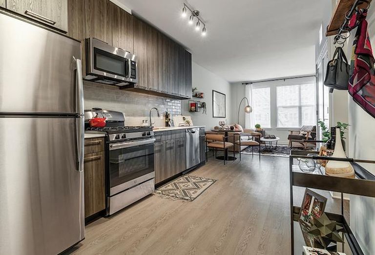 An apartment at WashREIT's Trove building in Arlington, Va.  