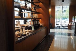 The coffee area in the AC Hotel Washington D.C. Convention Center. 