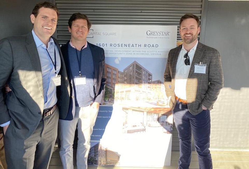 Capital Square's Whitson Huffman, Greystar's John Clarkson and Greystar's George Hayward
