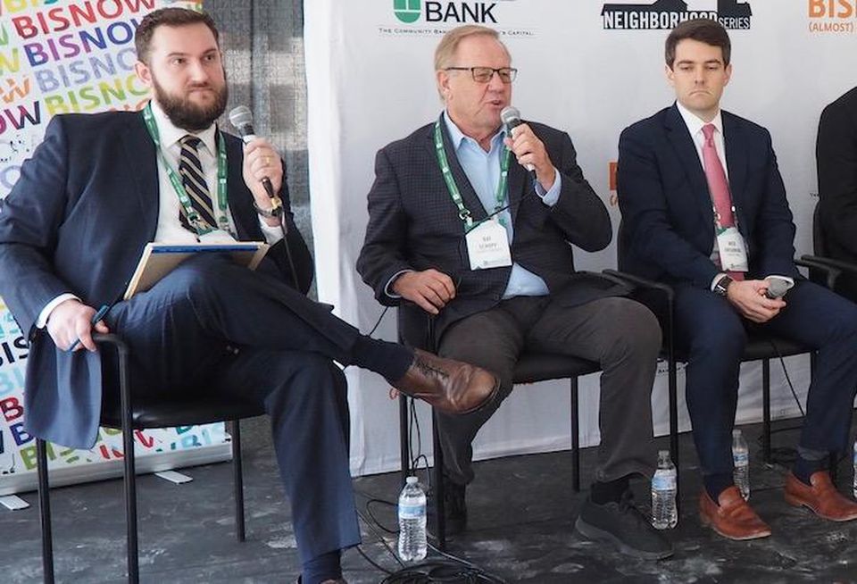 Walsh, Colucci's Nick Cumings, Schupp Cos.' Ray Schupp and Avison Young's Nick Gregorios