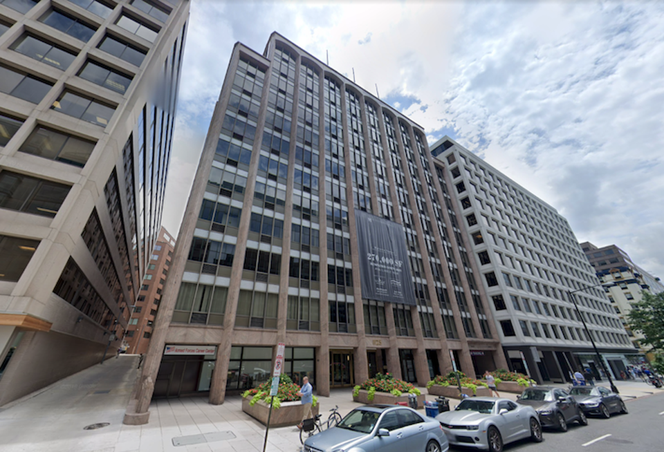 The vacant office building at 1125 15th St. NW.