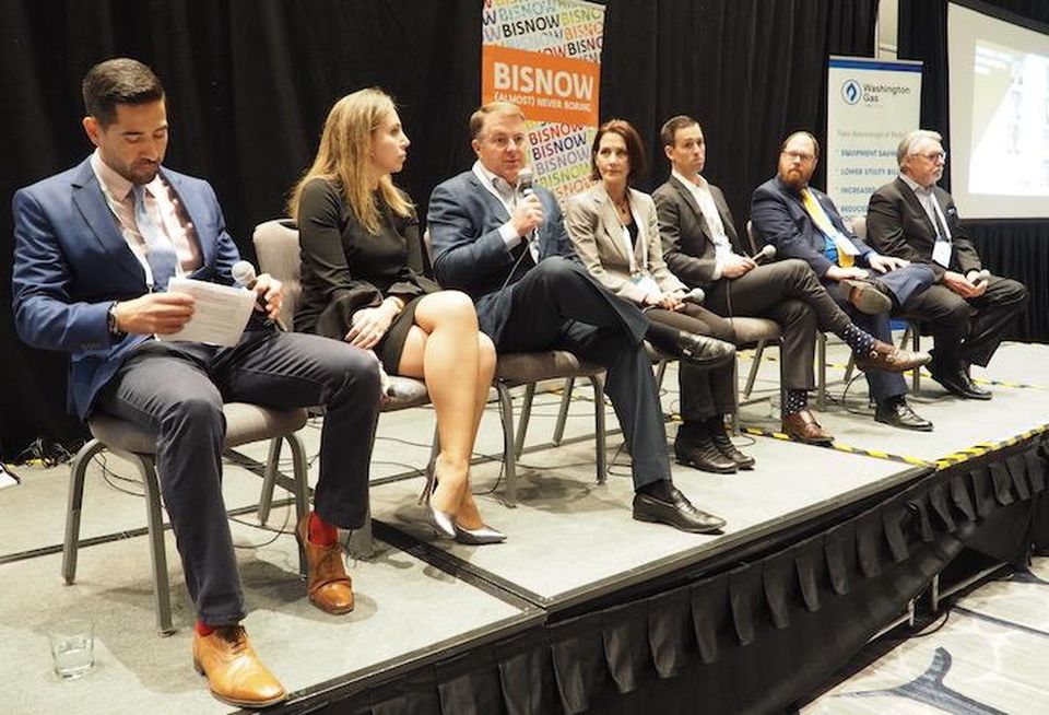 Aronson's Chris Vasquez, JP Morgan's Allina Boohoff, ZOM Living's Greg West, Hartman Design Group's Phyllis Hartman, Mill Creek Residential's Joe Muffler, Martin Architectural Group's Dan McCauley, BKV Group's Jack Boarman