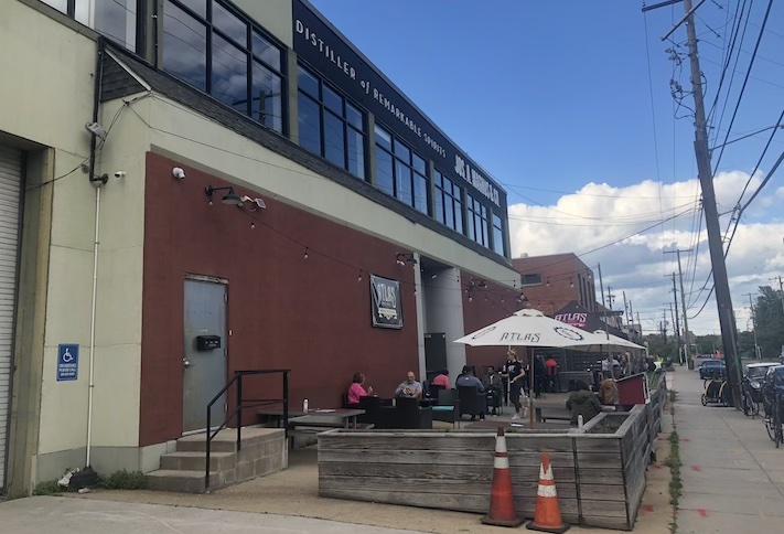 Atlas Brew Works' outdoor seating area on West Virginia Avenue in Northeast D.C. 