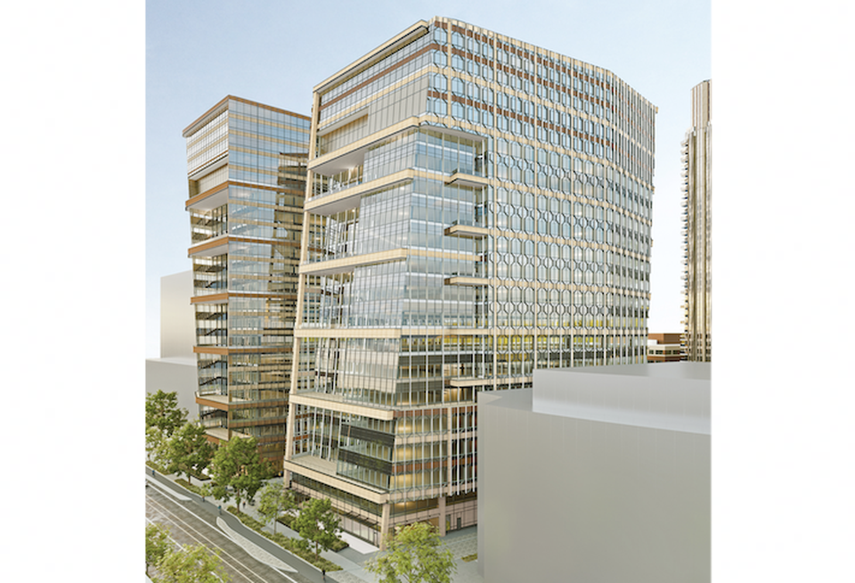 A rendering of the Boston Properties development in Kendall Square where AstraZeneca signed a 570K SF lease. 