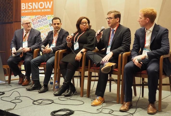 Pillsbury's James Bobotek, Madison Investments' Barry Madani, Hoffman & Associates Maria Thompson, MRP Realty's Matt Robinson and EYA's McLean Quinn