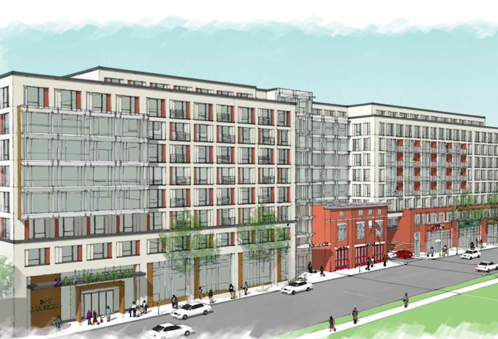 A rendering of the proposed Georgia Crossing project