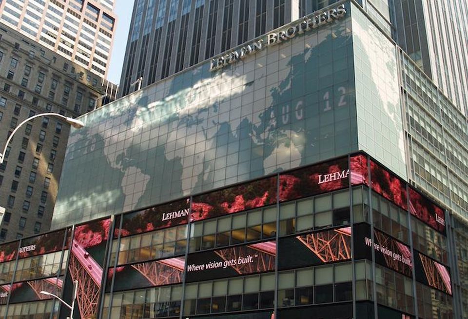 The former Times Square headquarters of Lehman Brothers, photographed in 2007.