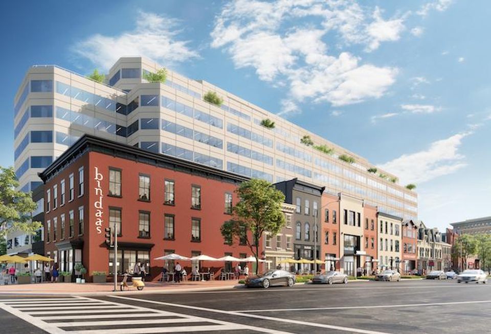 A rendering of the 2000 Pennsylvania Ave. NW redevelopment.
