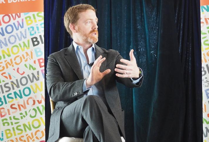 JBG Smith CEO Matt Kelly speaking at Bisnow's Amazon HQ2-Apalooza in February 2019.