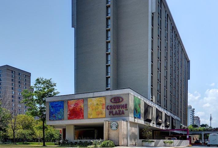 The Crowne Plaza Crystal City hotel, which B.F. Saul Hospitality owns