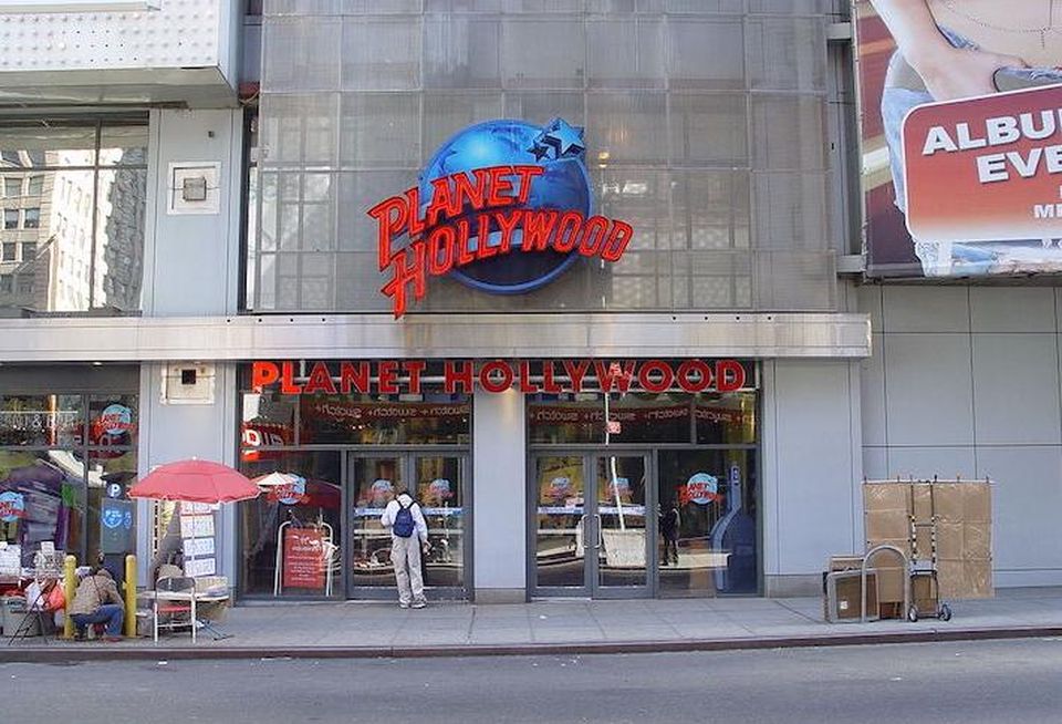 Planet Hollywood at its 1540 Broadway location in Times Square.