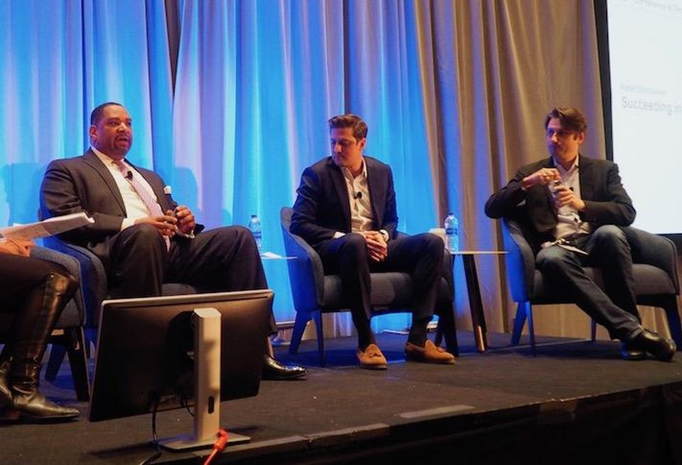 Washington D.C. Economic Partnership's Keith Sellars, Orbital Insight's Ben Rudin and EastBanc's Philippe Lanier