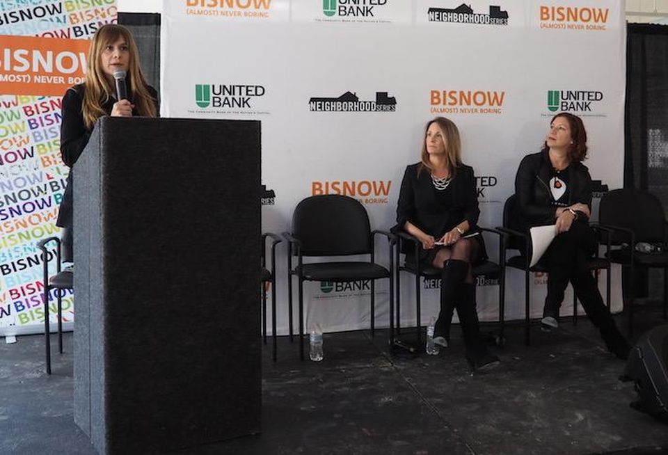 Crystal City BID's Tracy Gabriel, Rosslyn BID's Mary-Claire Burick and Ballston BID's Tina Leone