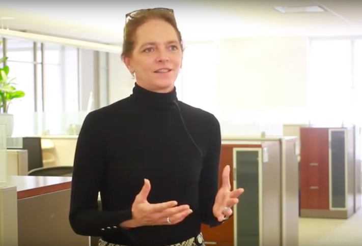 Former JLL CFO Christie Kelly in a 2016 promotional video. 