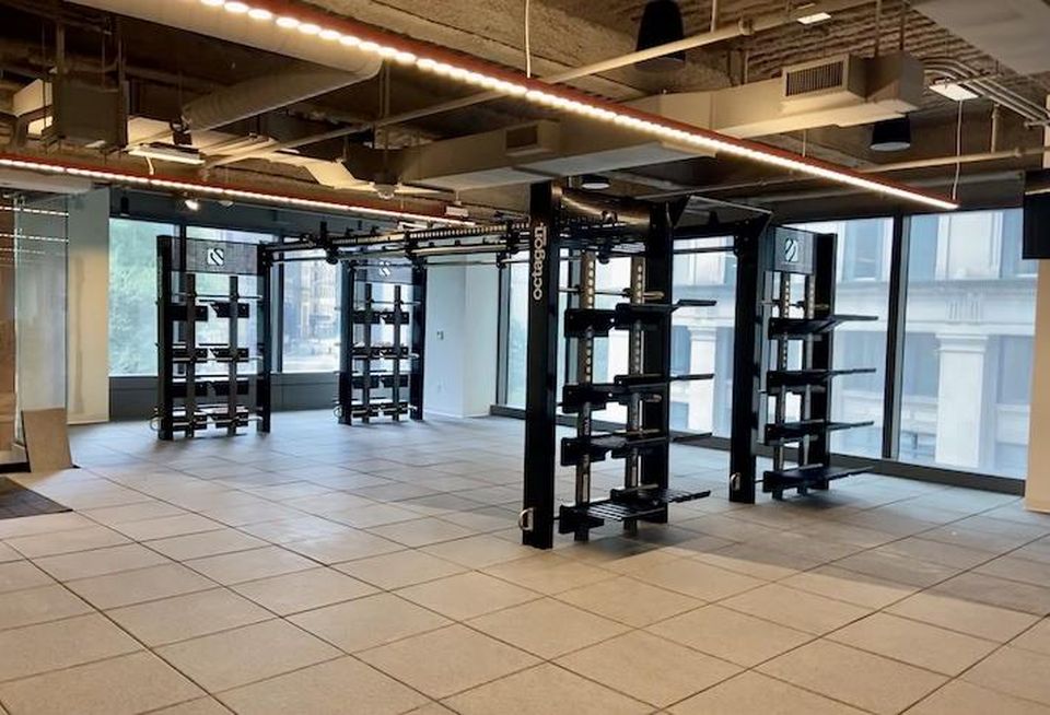 A picture of the gym space.