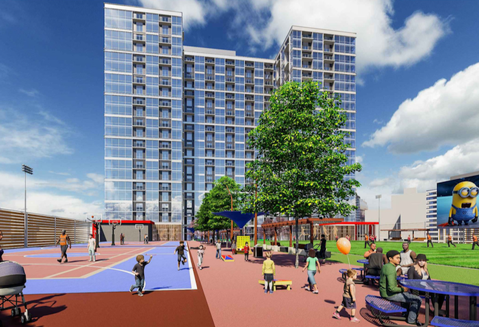 A rendering of Georgelas' North Spring Hill Station development.