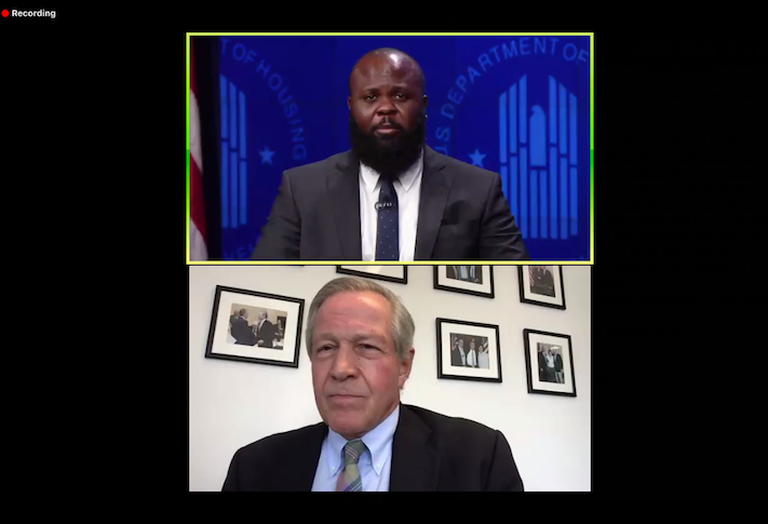 Deputy Assistant to the President Ja'Ron Smith and National Multifamily Housing Council's Doug Bibby. 