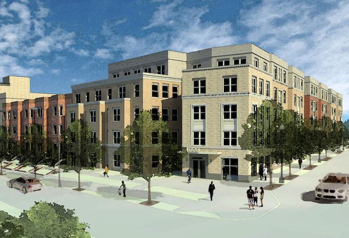 A rendering of the Spring Flats project at 1125 Spring Road. 