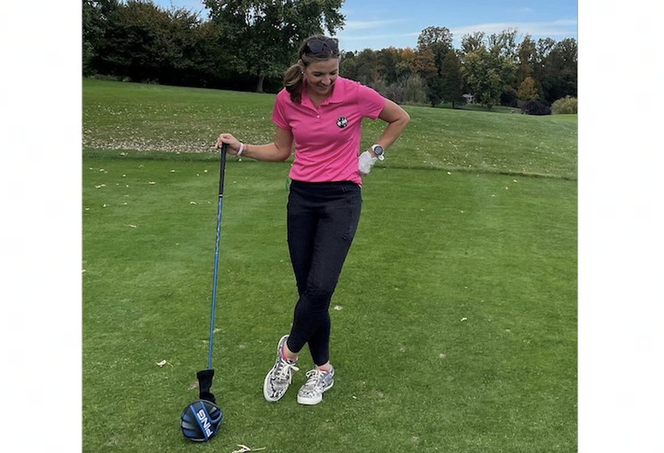Amy Bowser says golf is one of her favorite hobbies.