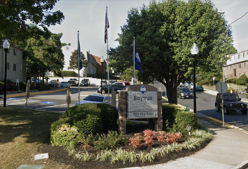 The Bayvue apartment community in Northern Virginia has rented to refugees since 2012, according to its owner, Southern Management