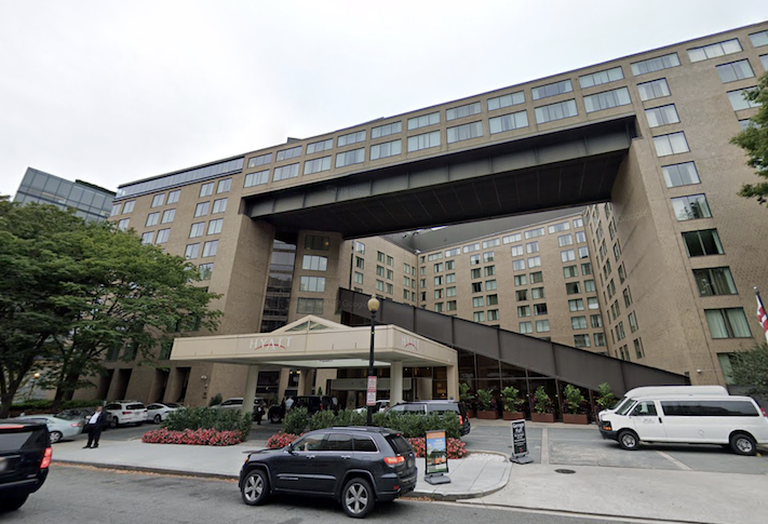 The Hyatt Regency Washington Capitol Hill, an 838-room hotel owned by Host Hotels & Resorts. 