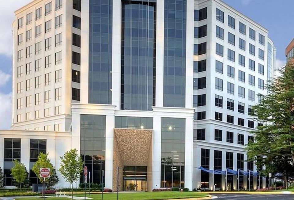 The office building at 1676 International Drive in Tysons.