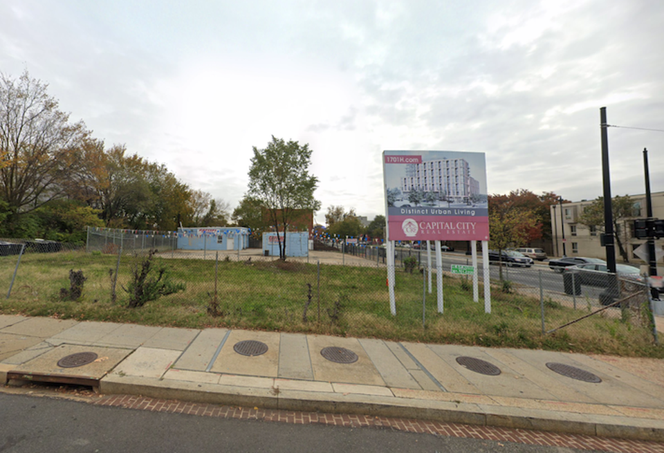 The development site at the intersection of 17th Street NE and Benning Road.