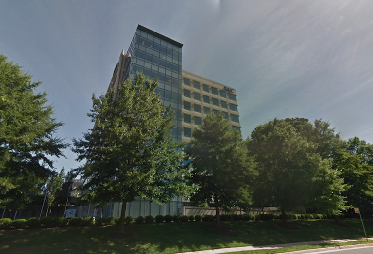 SAIC's headquarters at 12010 Sunset Hills Road in Reston