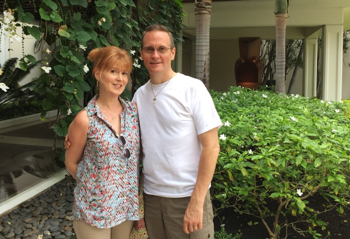 Marriott SVP of lodging development for the Western Region Tye Turman snapped here with wife Debbi.