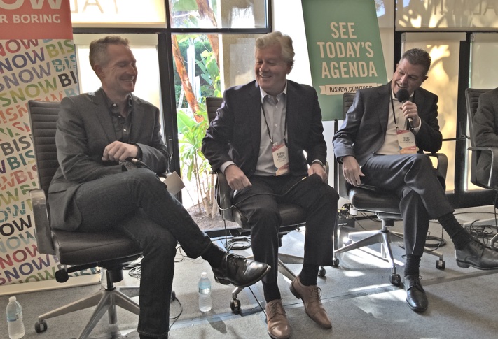 
Moderator David McCullough, hotel developer Robert Green, and  commercial building Terry Arnett discuss bold, innovative projects rising in Downtown Sand Diego