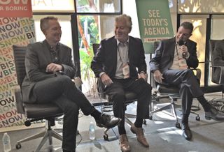 
Moderator David McCullough, hotel developer Robert Green, and  commercial building Terry Arnett discuss bold, innovative projects rising in Downtown Sand Diego