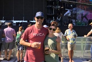 Pacific Medical Buildings SVP Jake Rohe snapped here with wife Mary at the Kaaboo music festival in Del Mar.
