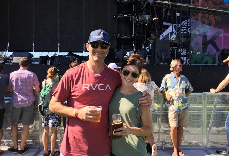 Pacific Medical Buildings SVP Jake Rohe snapped here with wife Mary at the Kaaboo music festival in Del Mar.