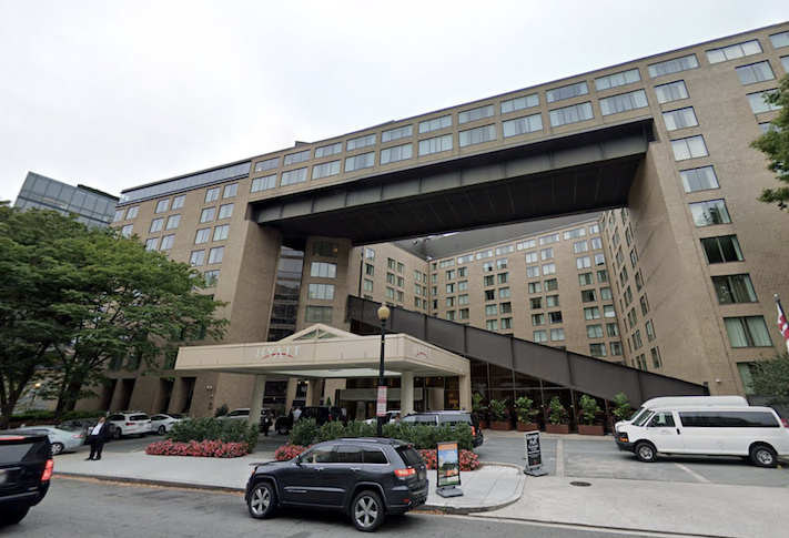 The Hyatt Regency Washington Capitol Hill, an 838-room hotel owned by Host Hotels & Resorts. 