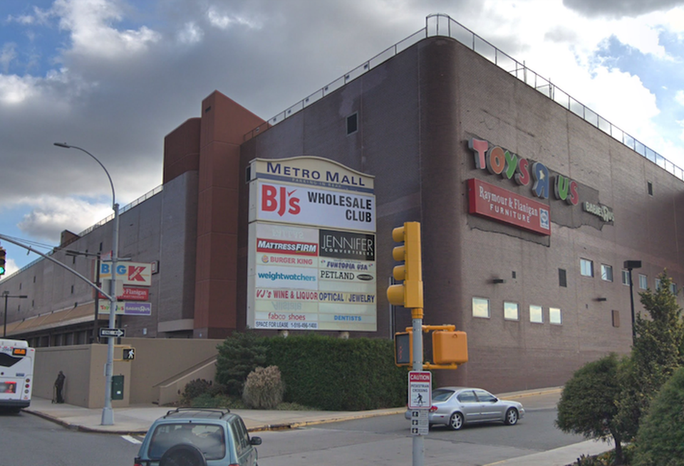 The Metro Mall in Queens, where Amazon leased industrial space formerly occupied by retailers Toys R Us and Kmart.