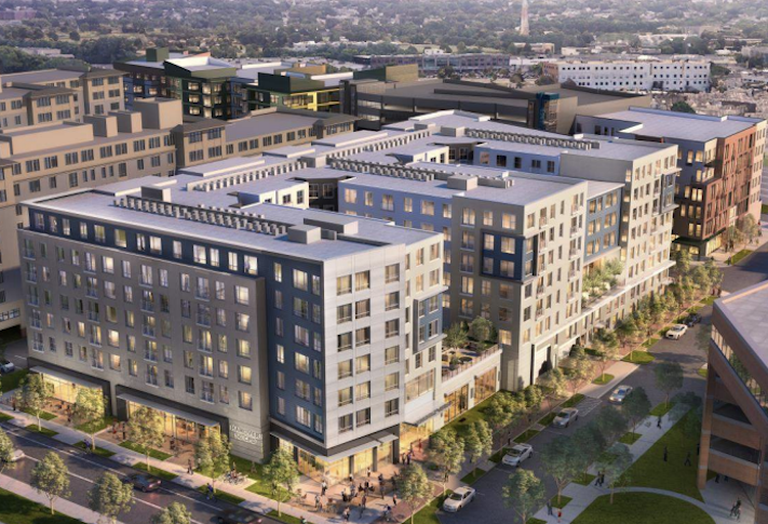 A rendering of 50 Cambridgepark Drive.