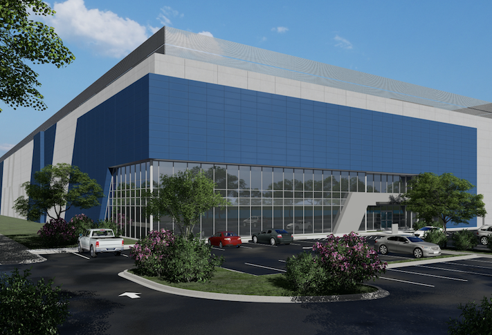 The first data center on Aligned's Ashburn campus completed construction last year. 